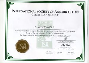 ISA certificeret arborist. Peder Dich. Dich Træpleje aps. Aarhus Århus Østjylland